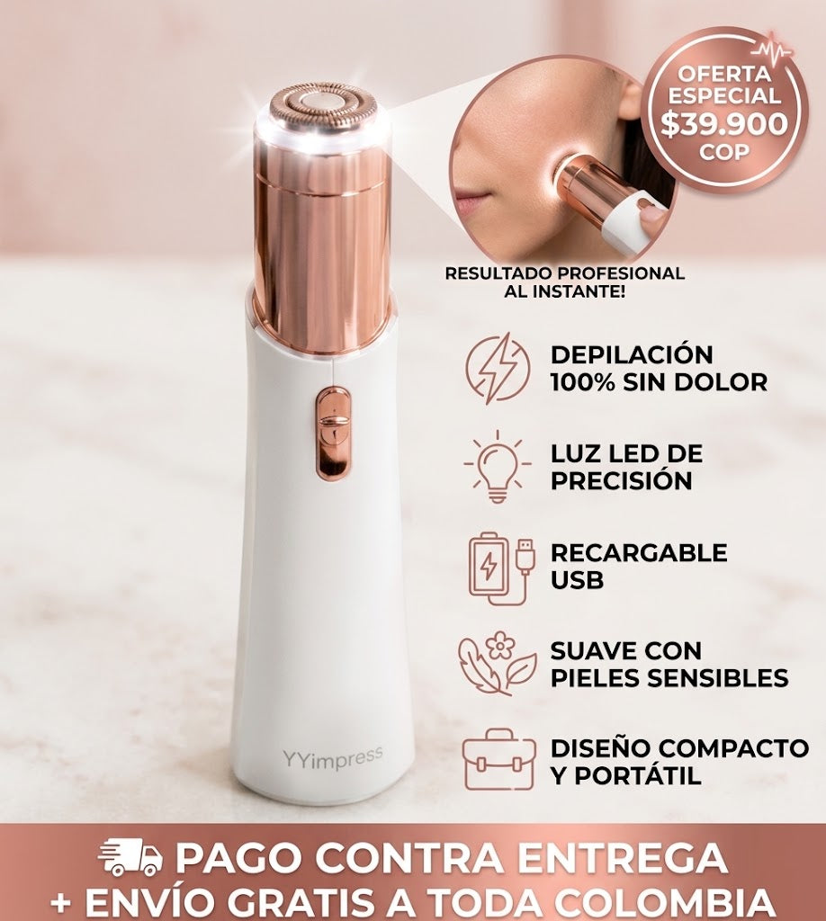 💆‍♀️ DEPILADOR FACIAL PROFESIONAL RECARGABLE USB - YYIMPRESS 💆‍♀️
